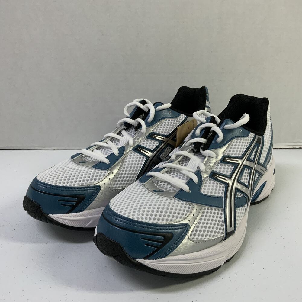 ASICS Gel 1130 White Restful Teal 1203A609 103 Size 9.5 Blue White Mesh Runner